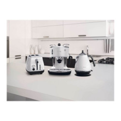 De'Longhi Icona ECO 311.W - Macchina da caffè con cappuccinatore - 15 bar - pearl white