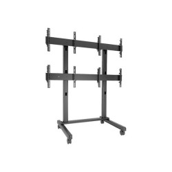 CHIEF FUSION - Carrello - per video wall 2x2 - nero - dimensione schermo: 42"-50"