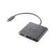 Dell Adapter USB-C to HDMI/DP with Power Pass-Through - Adattatore video - 24 pin USB-C maschio a HDMI, DisplayPort, USB-C (sol