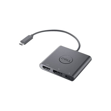 Dell Adapter USB-C to HDMI/DP with Power Pass-Through - Adattatore video - 24 pin USB-C maschio a HDMI, DisplayPort, USB-C (sol