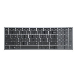 Dell KB740 - Tastiera - compatto, multi dispositivo - senza fili - 2.4 GHz, Bluetooth 5.0 - QWERTY - italiana - Titan Gray - co