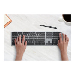 Dell Multi-Device KB700 - Tastiera - senza fili - 2.4 GHz, Bluetooth 5.0 - QWERTY - italiana - grigio - con 3 anni Next Busines