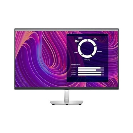 Dell P3223DE - Monitor a LED - 32" - 2560 x 1440 QHD @ 60 Hz - IPS - 350 cd/m² - 1000:1 - 5 ms - HDMI, DisplayPort, USB-C - Com