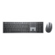 Dell Premier Multi-Device KM7321W - Set mouse e tastiera - senza fili - 2.4 GHz, Bluetooth 5.0 - QWERTY - italiana - Titan Gray