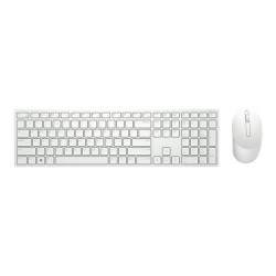 Dell Pro KM5221W - Set mouse e tastiera - senza fili - 2.4 GHz - QWERTY - italiana - bianco