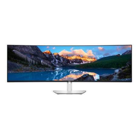 Dell UltraSharp U4924DW - Monitor a LED - curvato - 49" - 5120 x 1440 5K Dual QHD @ 60 Hz - IPS Black - 350 cd/m² - 2000:1 - 5 