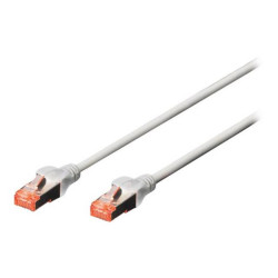 DIGITUS - Cavo patch - RJ-45 (M) a RJ-45 (M) - 1 m - SFTP - CAT 6 - senza alogeni - grigio