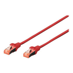 DIGITUS - Cavo patch - RJ-45 (M) a RJ-45 (M) - 25 cm - SFTP, PiMF - CAT 6e - IEEE 802.3 - senza alogeni, stampato, antiaggrovig