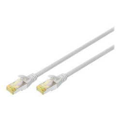 DIGITUS - Cavo patch - RJ-45 (M) a RJ-45 (M) - 25 m - S/FTP - CAT 6a - schermato, senza alogeni, antiaggrovigliamento - grigio