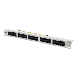 DIGITUS CAT 3 ISDN - Pannello cablaggio - montaggio su rack - CAT 3 - RJ-45 X 50 - grigio, RAL 7035 - 1U - 19"