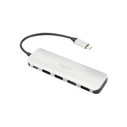 DIGITUS DA-70242-1 - Hub - 4 x SuperSpeed USB 3.0 + 1 x USB-C (alimentazione elettrica) - desktop