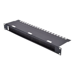 Digitus DN-19 ORG-3U-SW - Pannello di gestione cavi rack - nero, RAL 9005 - 1U - 19"