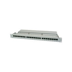 DIGITUS DN-91524S - Pannello cablaggio - CAT 5e - RJ-45 X 24 - grigio, RAL 7035 - 1U - 19"