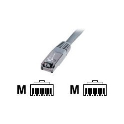 DIGITUS Premium - Cavo patch - RJ-45 (M) a RJ-45 (M) - 1 m - SFTP - CAT 5e - schermato - grigio