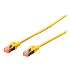 DIGITUS Professional - Cavo patch - RJ-45 (M) a RJ-45 (M) - 10 m - SFTP - CAT 6 - schermato, senza alogeni, stampato, antiaggro