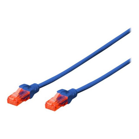 DIGITUS Professional - Cavo patch - RJ-45 (M) a RJ-45 (M) - 10 m - UTP - CAT 6 - senza alogeni, antiaggrovigliamento - blu