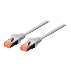 DIGITUS Professional - Cavo patch - RJ-45 (M) a RJ-45 (M) - 15 m - SFTP - CAT 6 - schermato, senza alogeni, antiaggrovigliament