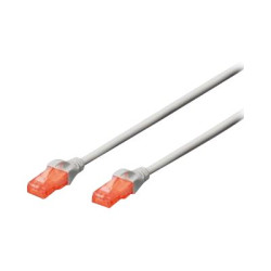 DIGITUS Professional - Cavo patch - RJ-45 (M) a RJ-45 (M) - 30 m - UTP - CAT 6e - schermato, senza alogeni, stampato, antiaggro