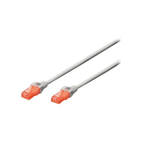 DIGITUS Professional - Cavo patch - RJ-45 (M) a RJ-45 (M) - 30 m - UTP - CAT 6e - schermato, senza alogeni, stampato, antiaggro