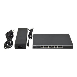 DIGITUS Professional DN-95340 - Switch - 8 x 10/100/1000 (PoE) - desktop - PoE (131 W)