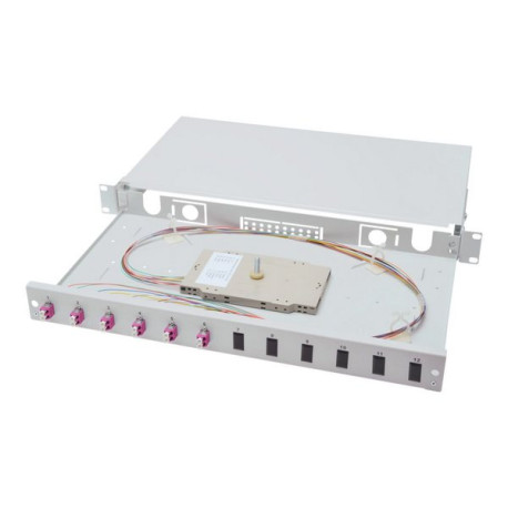 DIGITUS Professional DN-96330-4 - Contenitore giunti per fibra ottica - LC x 12 - 1U - 19"