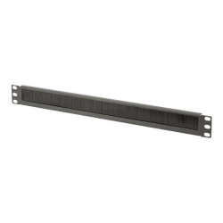 DIGITUS Professional DN-97661 - Pannello di gestione cavo a rack con pennello - nero, RAL 9005 - 1U - 19"