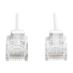 DIGITUS Slim - Cavo patch - RJ-45 (M) a RJ-45 (M) - 5 m - UTP - CAT 6 - senza alogeni, stampato, antiaggrovigliamento - grigio