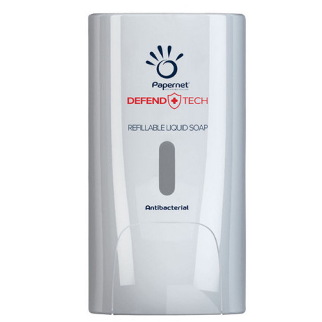 Dispenser antibatterico Defend Tech - per sapone liquido e gel - Papernet