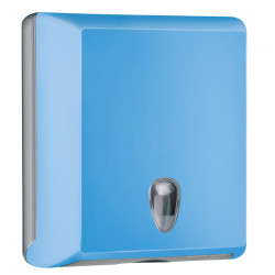 Dispenser asciugamani piegati Soft Touch - 29x10,5x30,5 cm - azzurro - Mar Plast