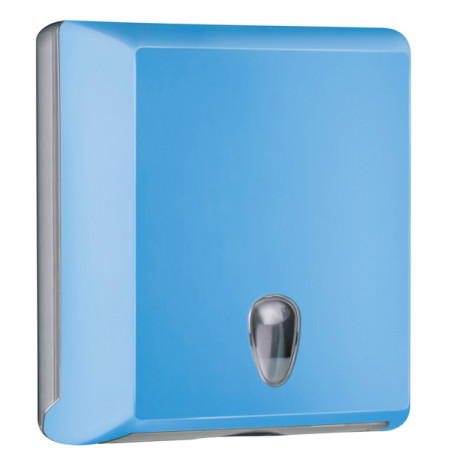 Dispenser asciugamani piegati Soft Touch - 29x10,5x30,5 cm - azzurro - Mar Plast