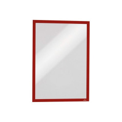 DURABLE DURAFRAME MAGNETIC - Portadocumenti - per A3 - magnetica - rosso (pacchetto di 5)