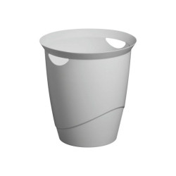 DURABLE - Cestino della spazzatura - rotondo - 16 L - maniglie - plastica - grigio