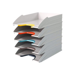 DURABLE VARICOLOR MIX - Vassoio per lettere - 5 compartimenti - per A4, C4 - grigio antracite