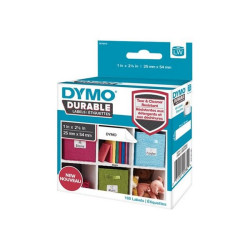 DYMO LabelWriter DURABLE - Polipropilene (PP) - adesivo permanente - bianco - 25 x 54 mm 160 etichette (1 rotolo(i) x 160) etic