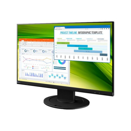 EIZO FlexScan EV2360-BK - Monitor a LED - 22.5" - 1920 x 1200 - IPS - 1000:1 - 5 ms - DVI-D, VGA, DisplayPort - altoparlanti - 