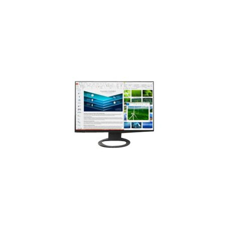 EIZO FlexScan EV2485-BK - Monitor a LED - 24.1" - 1920 x 1200 WUXGA @ 60 Hz - IPS - 350 cd/m² - 1000:1 - 5 ms - HDMI, DisplayPo