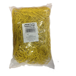 Elastici - diametro 12 cm - 1 kg - gomma - giallo - Markin