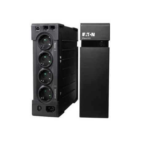 Eaton Ellipse ECO 650 USB DIN - UPS (installabile in rack / esterno) - 230 V c.a. V - 400 Watt - 650 VA - USB - connettori di u