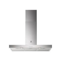 Electrolux Serie 600 LFT419X - Cappa - piatta camino - larghezza: 89.8 cm - prof. 45 cm - estrazione e ricircolo (con kit ricir