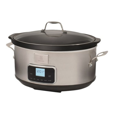 Electrolux ESC7400 - Slow cooker - pentola per cottura a fuoco lento - 6.8 litri - 235 W - acciaio inossidabile