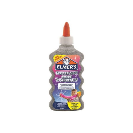 Elmer's - Colla glitterata - 177 ml - argento - non permanente