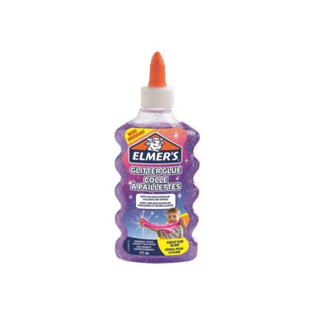 Elmer's - Colla glitterata - 177 ml - viola - non permanente