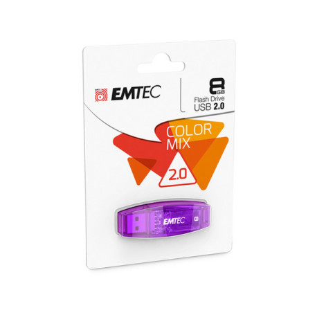 Emtec - Memoria Usb 2.0 - viola - ECMMD8GC410 - 8GB