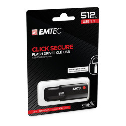 Emtec - Memoria USB B120 ClickSecure - ECMMD512GB123 - 512 GB