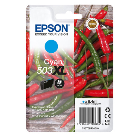 Epson - Cartuccia - Ciano - 503XL - C13T09R24010 - 6,4 ml