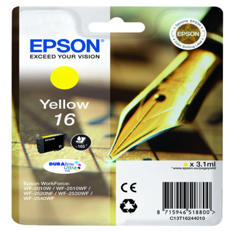 Epson - Cartuccia ink - 16 - Giallo - C13T16244012 - 3,1ml