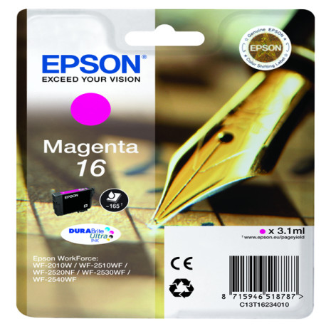 Epson - Cartuccia ink - 16 - Magenta - C13T16234012 - 3,1ml