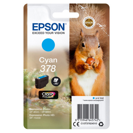 Epson - Cartuccia ink - 378 - Ciano - C13T37824010 - 360 pag