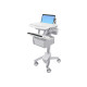 Ergotron StyleView - Carrello - architettura aperta - per notebook/dotazione PC - bloccabile - medico - Alluminio, acciaio plac