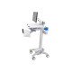 Ergotron StyleView - Carrello - per display LCD/dotazione PC - medico - plastica, Alluminio, acciaio placcato zinco - grigio, b